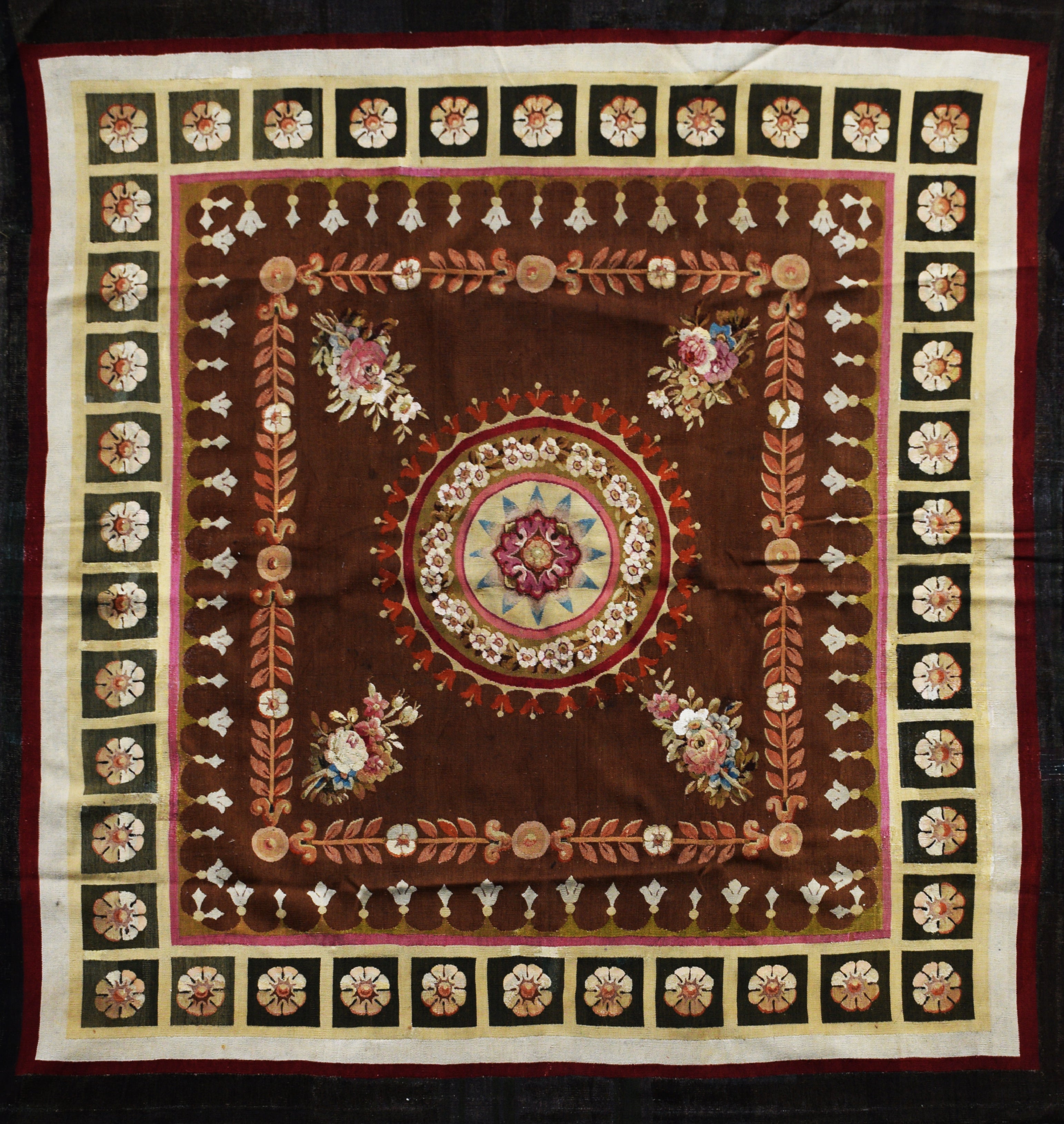 AUBUSSON ANTIQUE CARPET