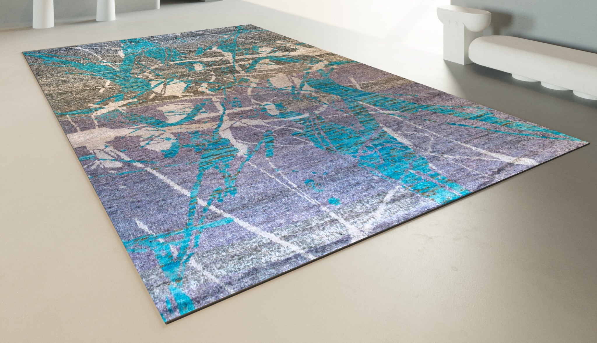 RECYCLED SARI SILK CARPET