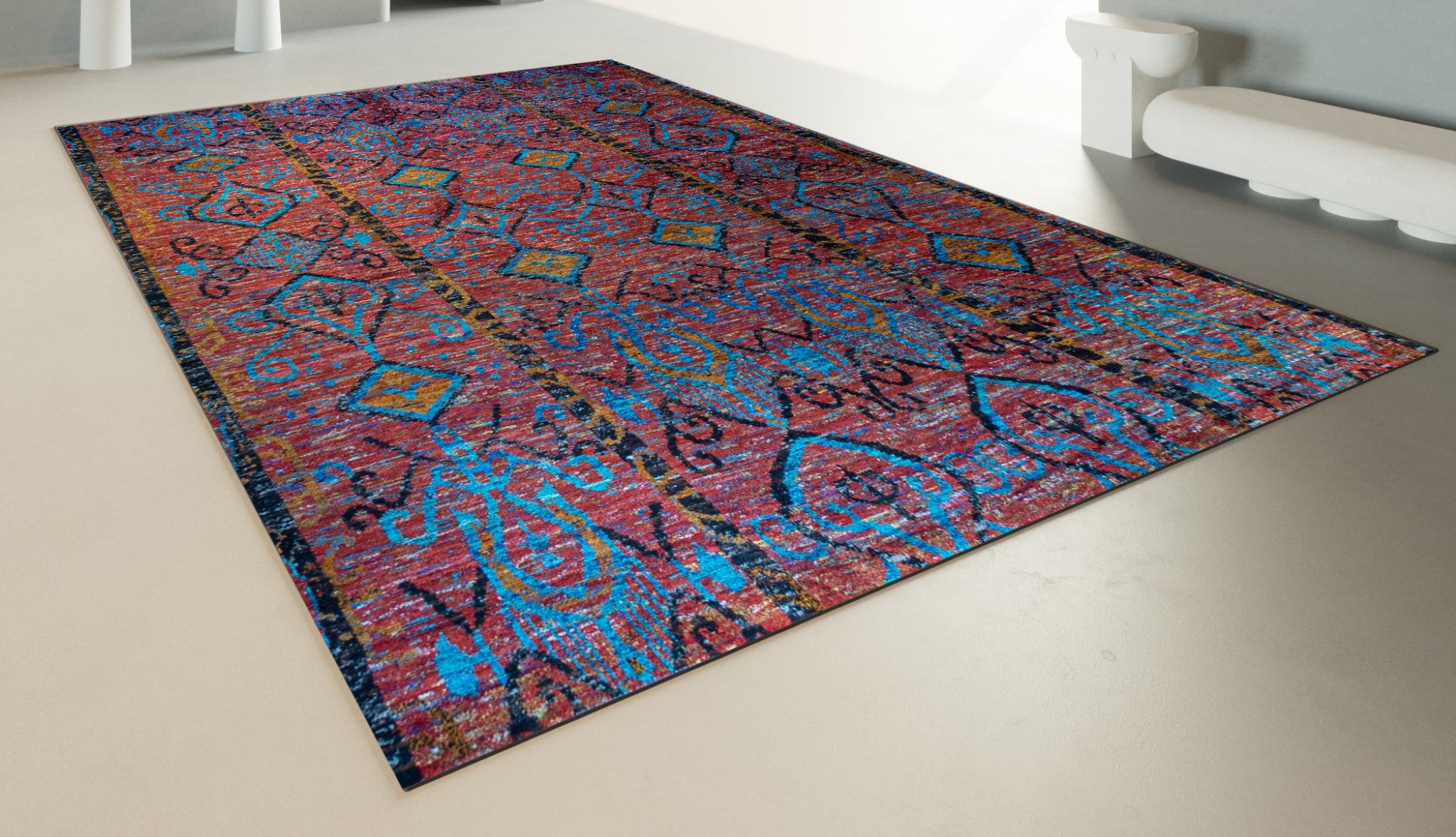 RECYCLED SARI SILK CARPET