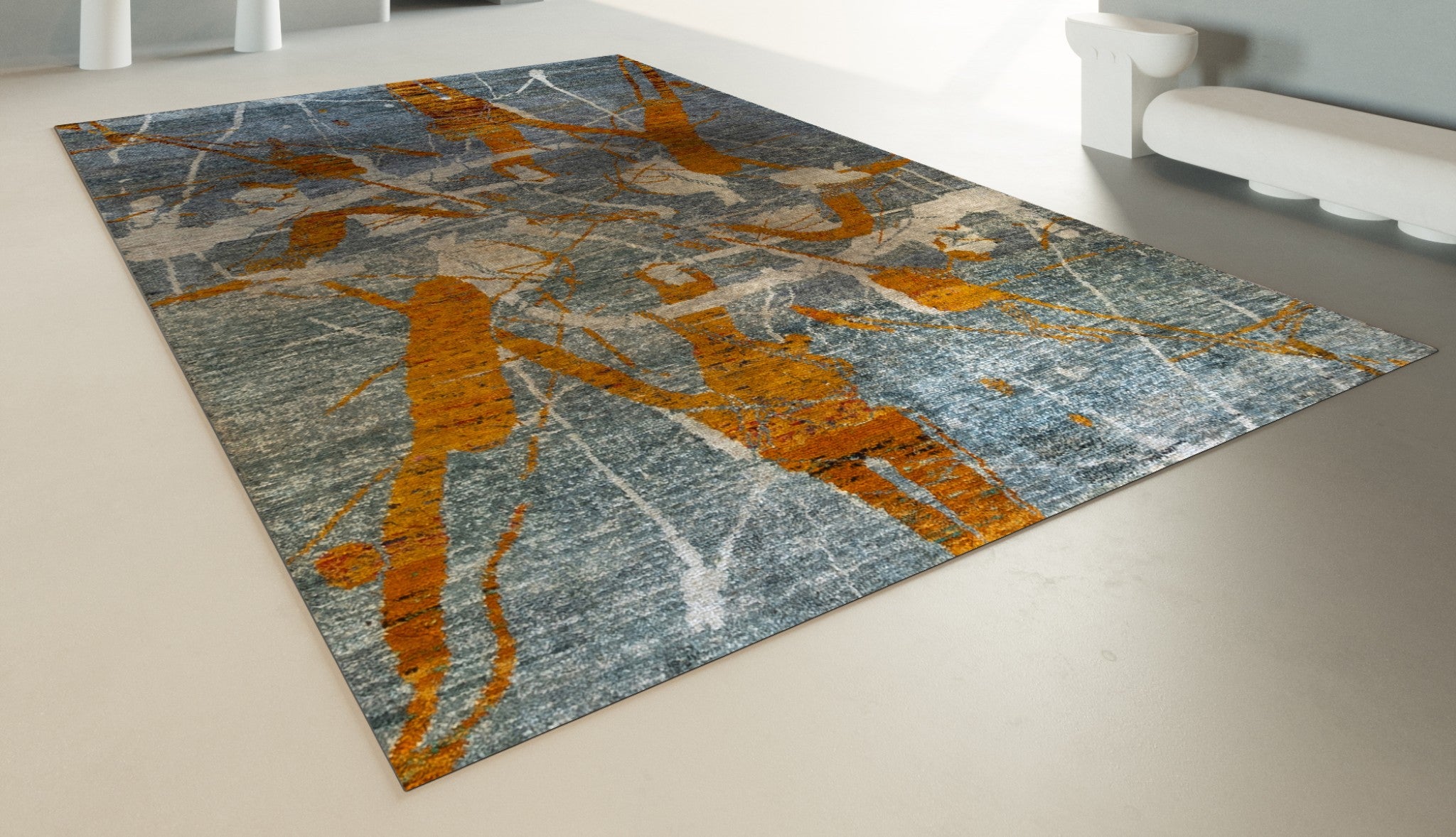 RECYCLED SARI SILK CARPET
