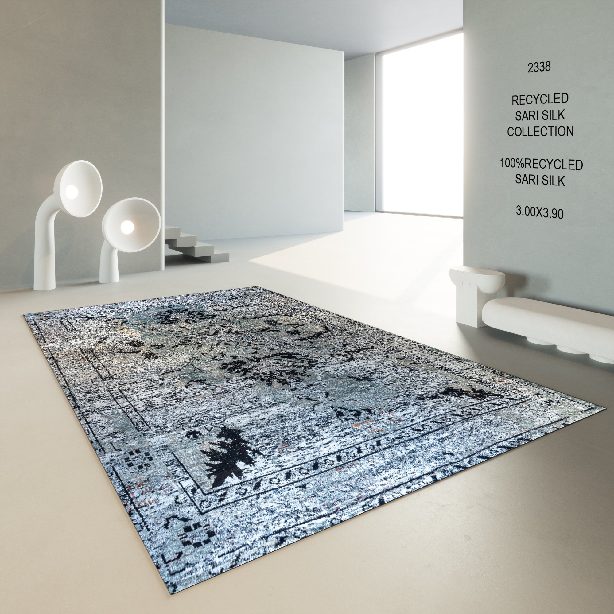 RECYCLED SARI SILK CARPET