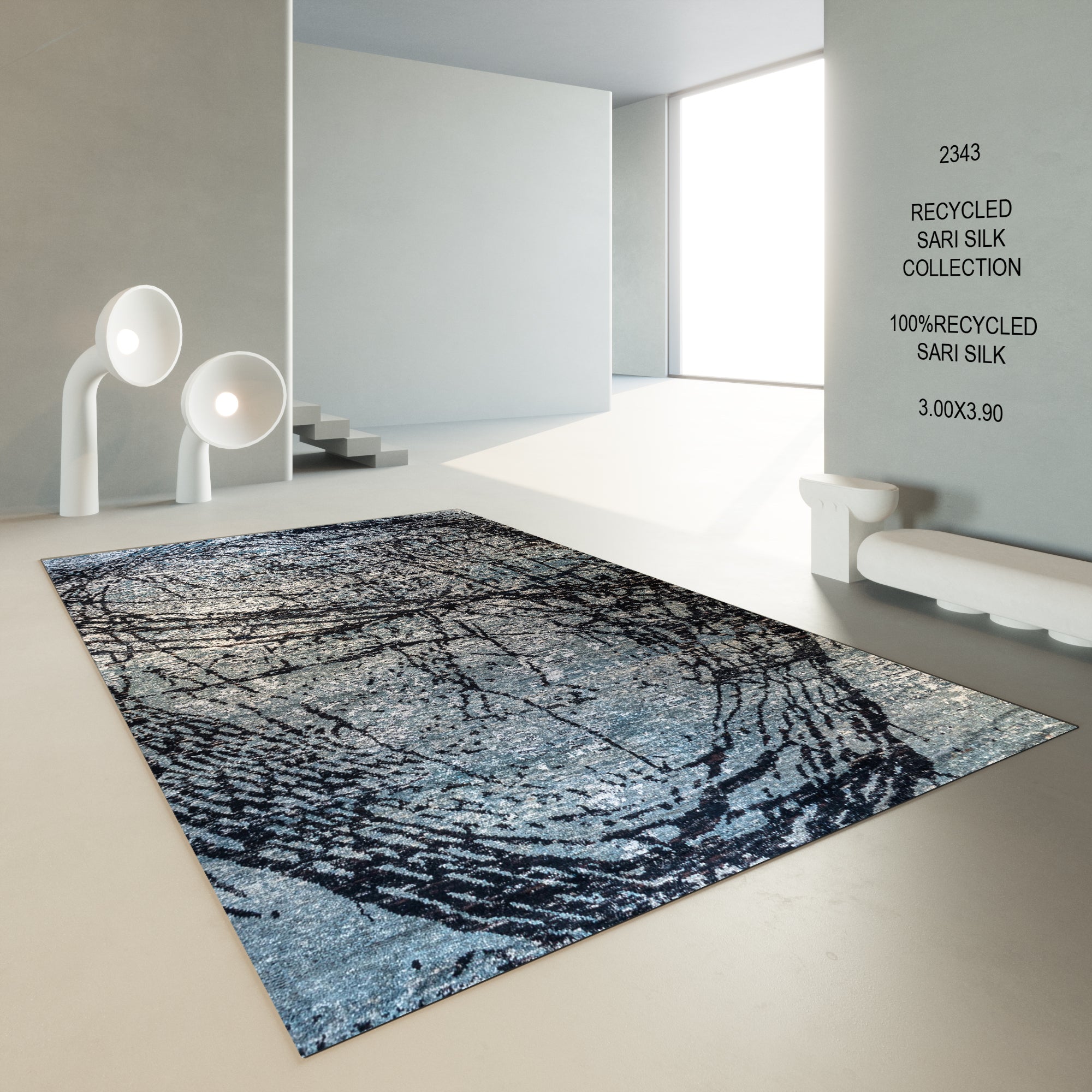 RECYCLED SARI SILK CARPET