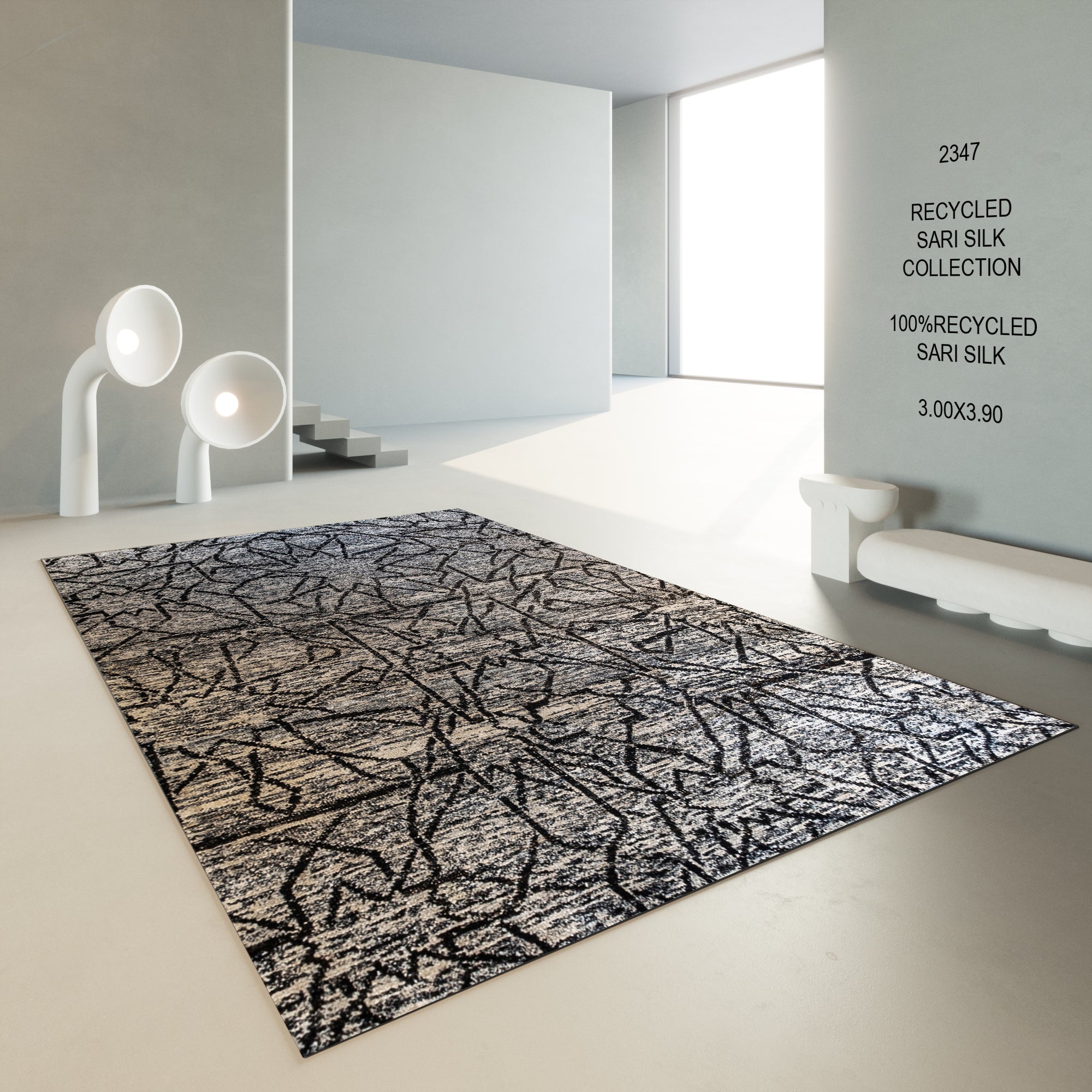 RECYCLED SARI SILK CARPET