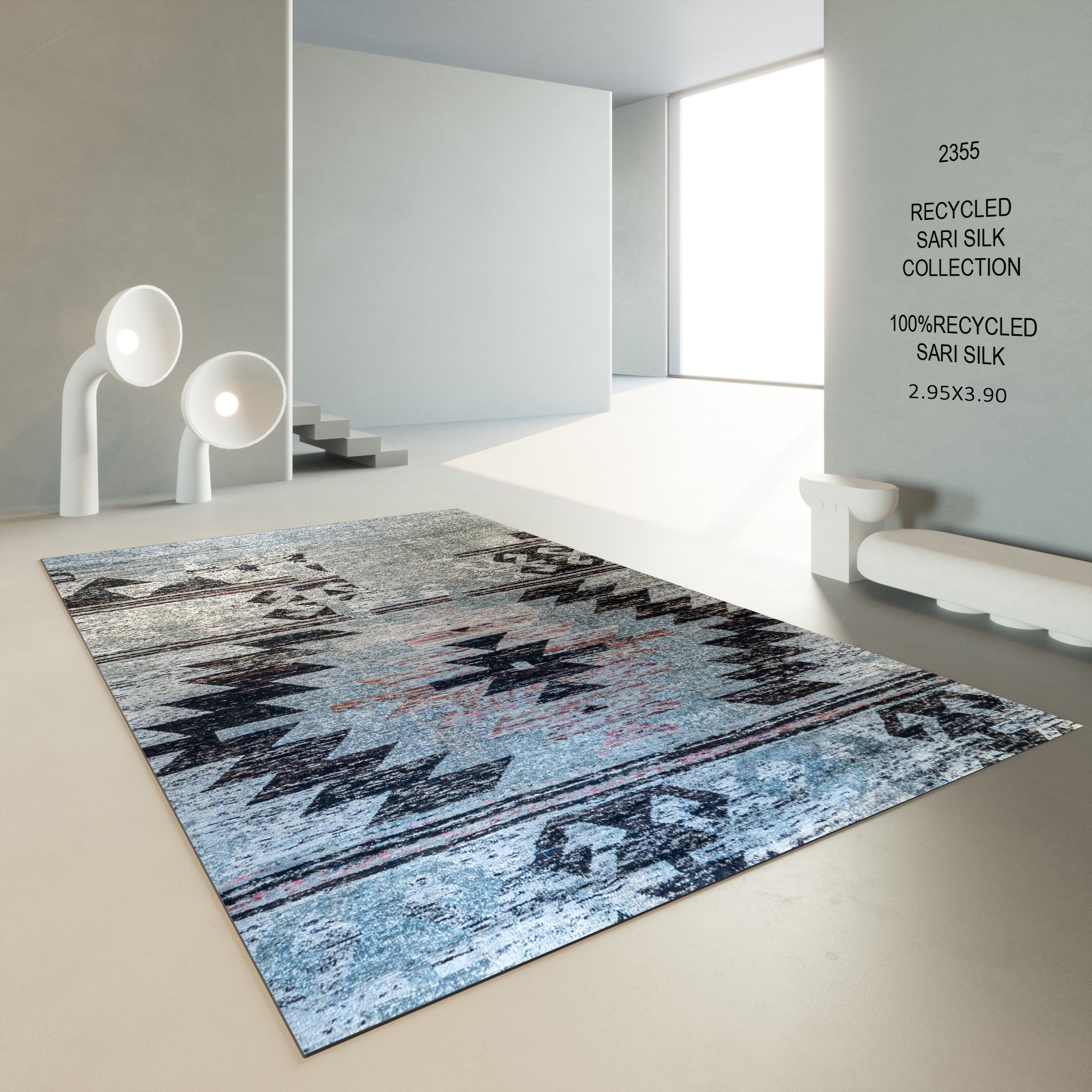 RECYCLED SARI SILK CARPET