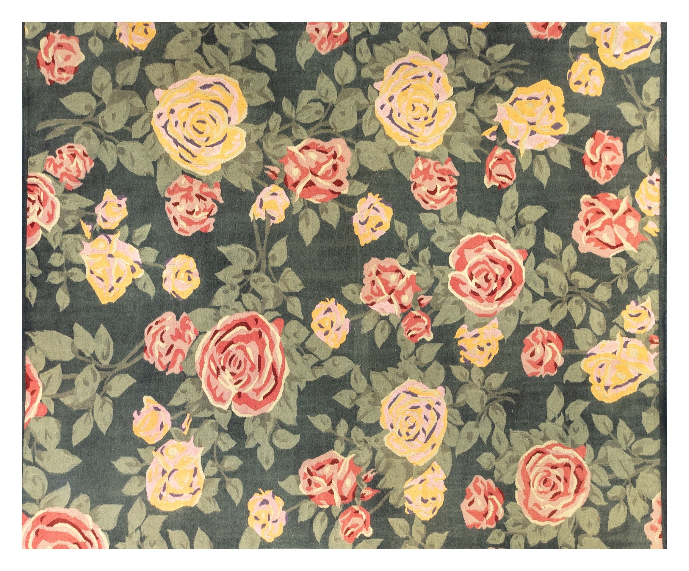 PERSIAN FLOWERY KILIM CARPET