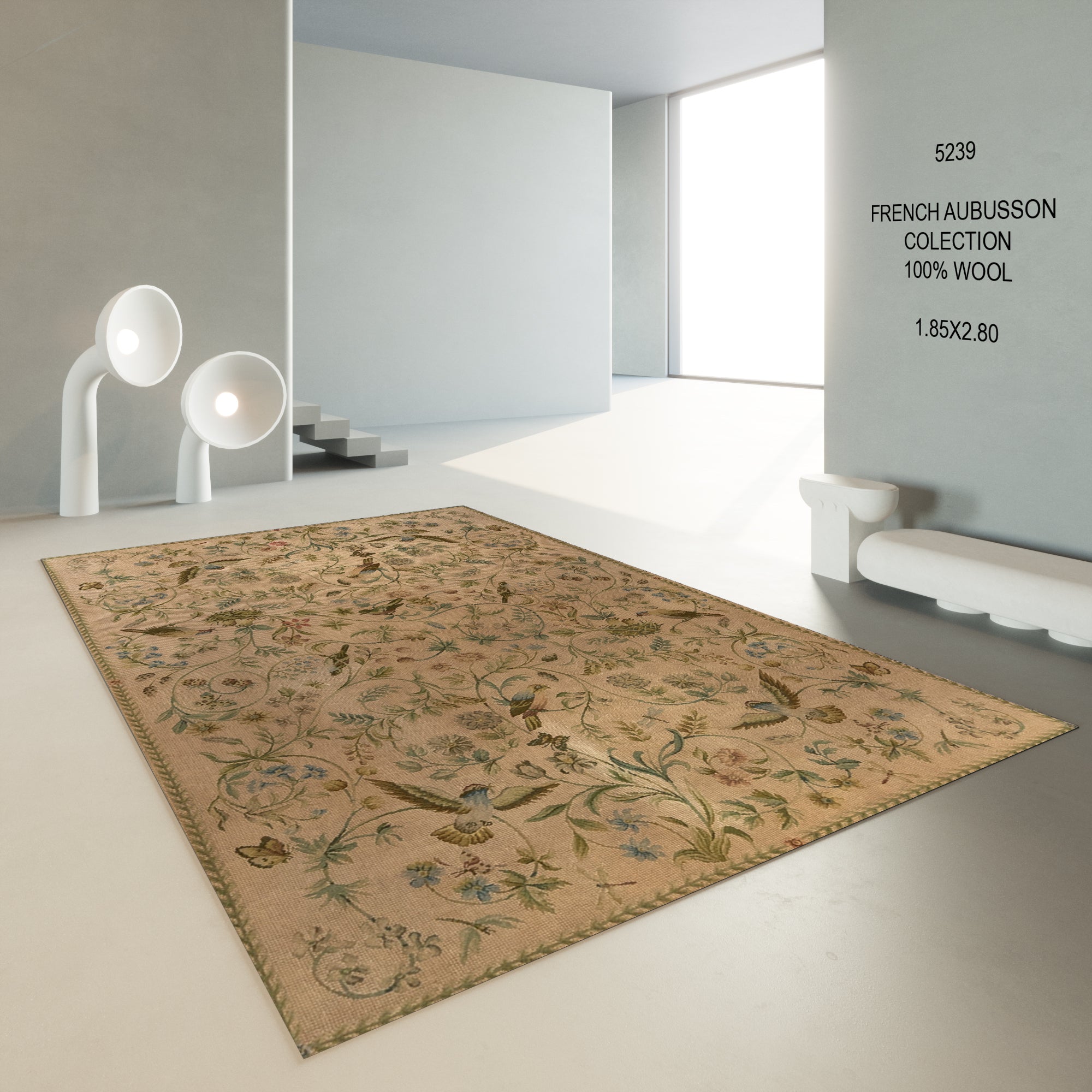 FRENCH AUBUSSON CARPET
