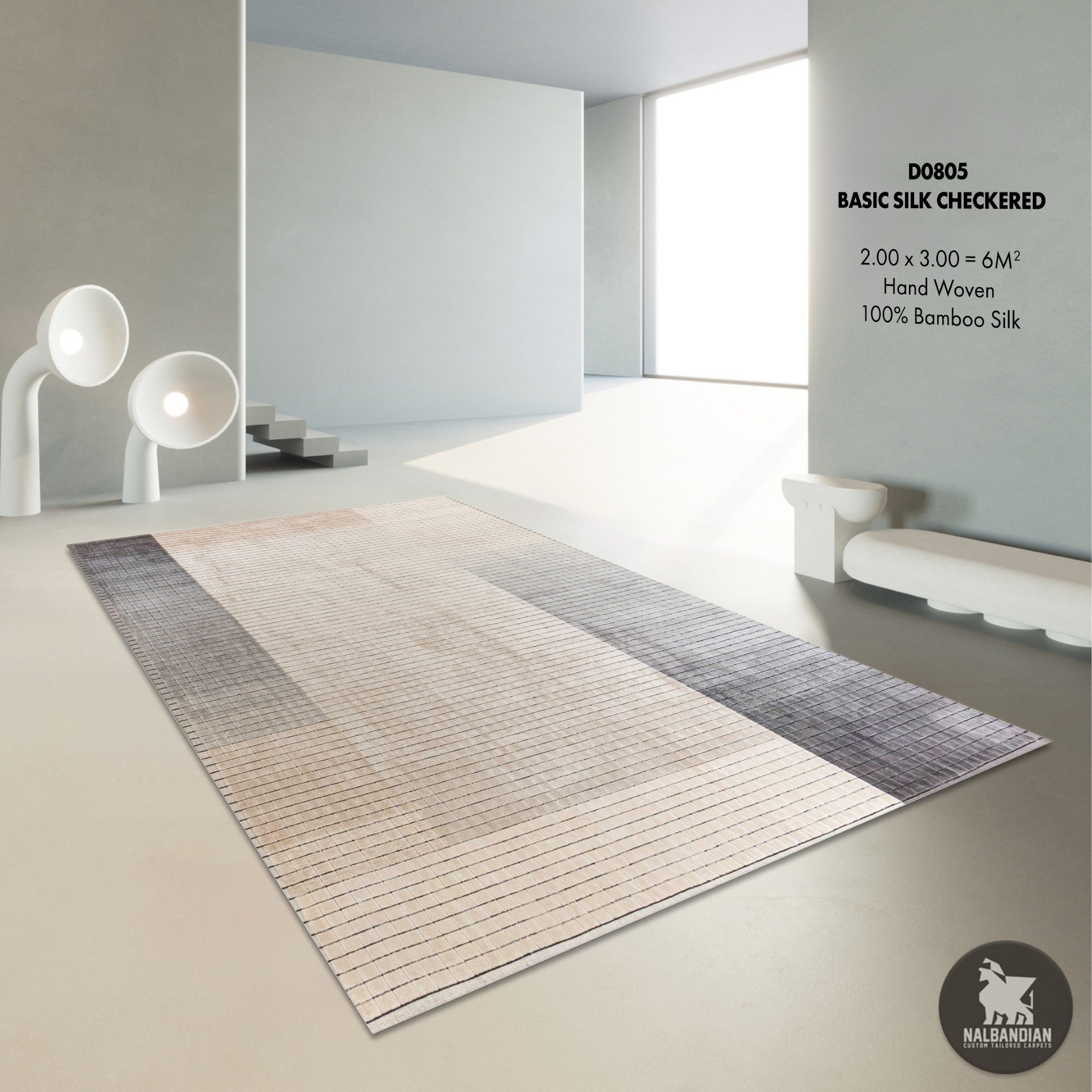 BASIC SILK CHECKERED CARPET