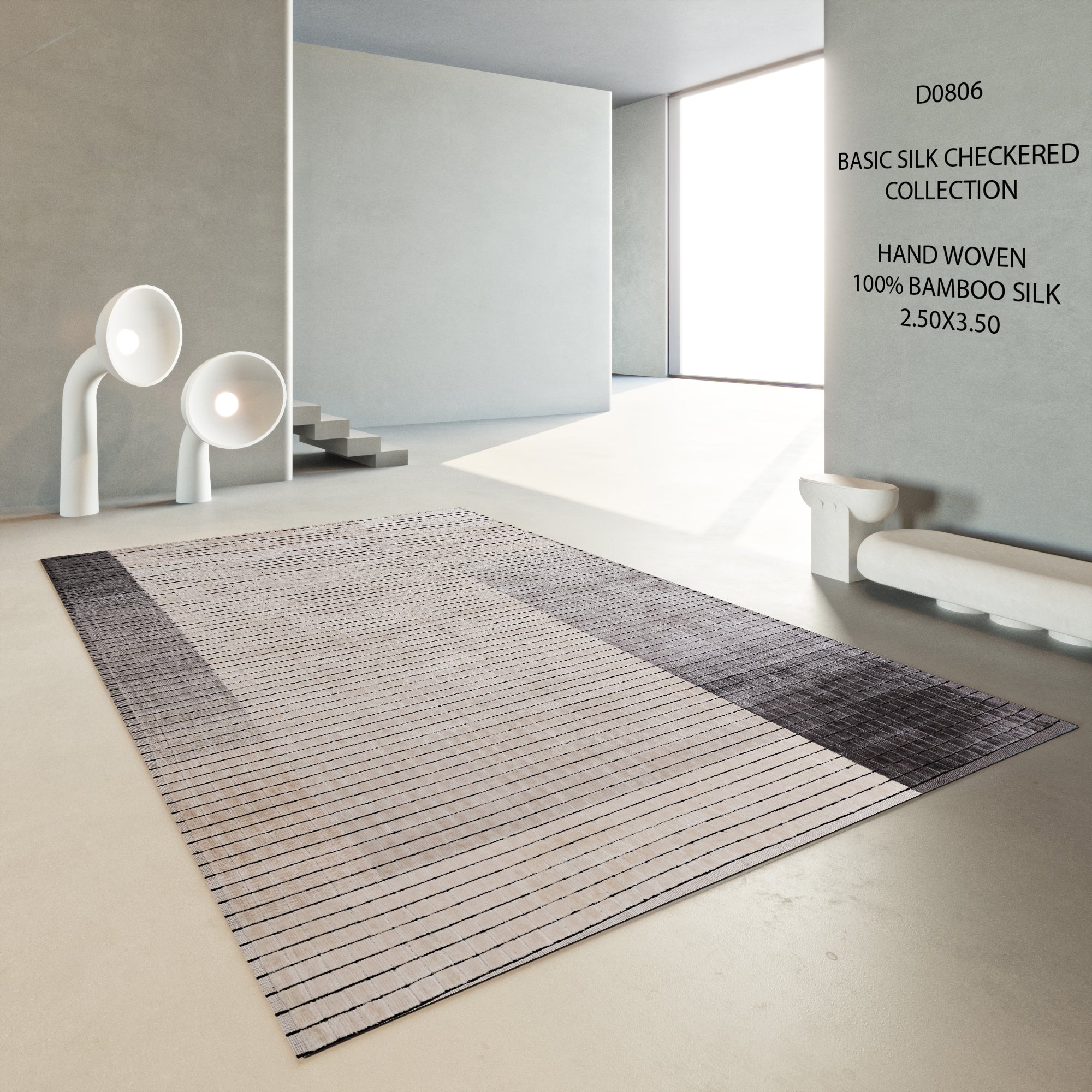 BASIC SILK CHECKERED CARPET